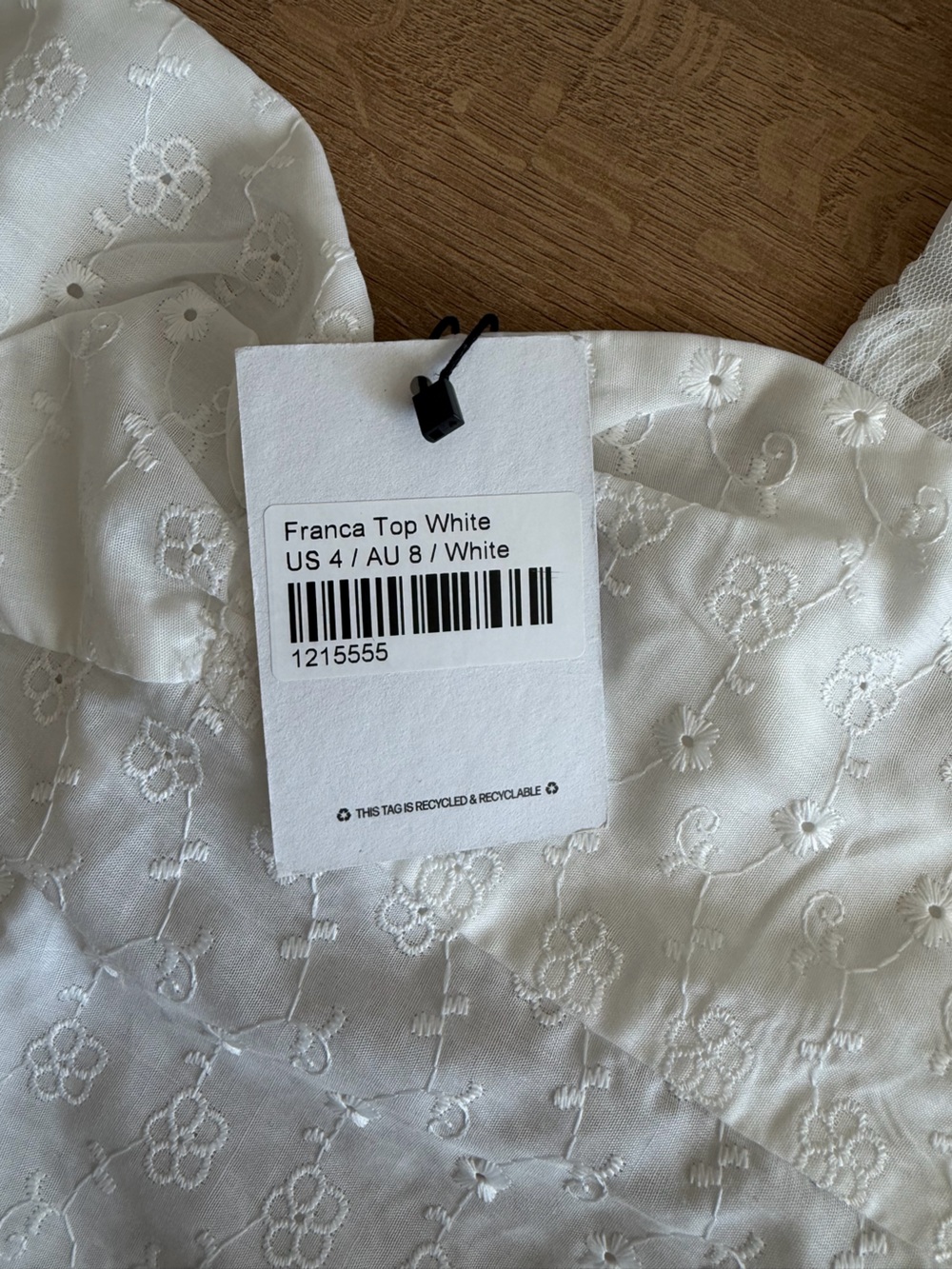 Princess Polly Franca White Top - Picture 2 of 3